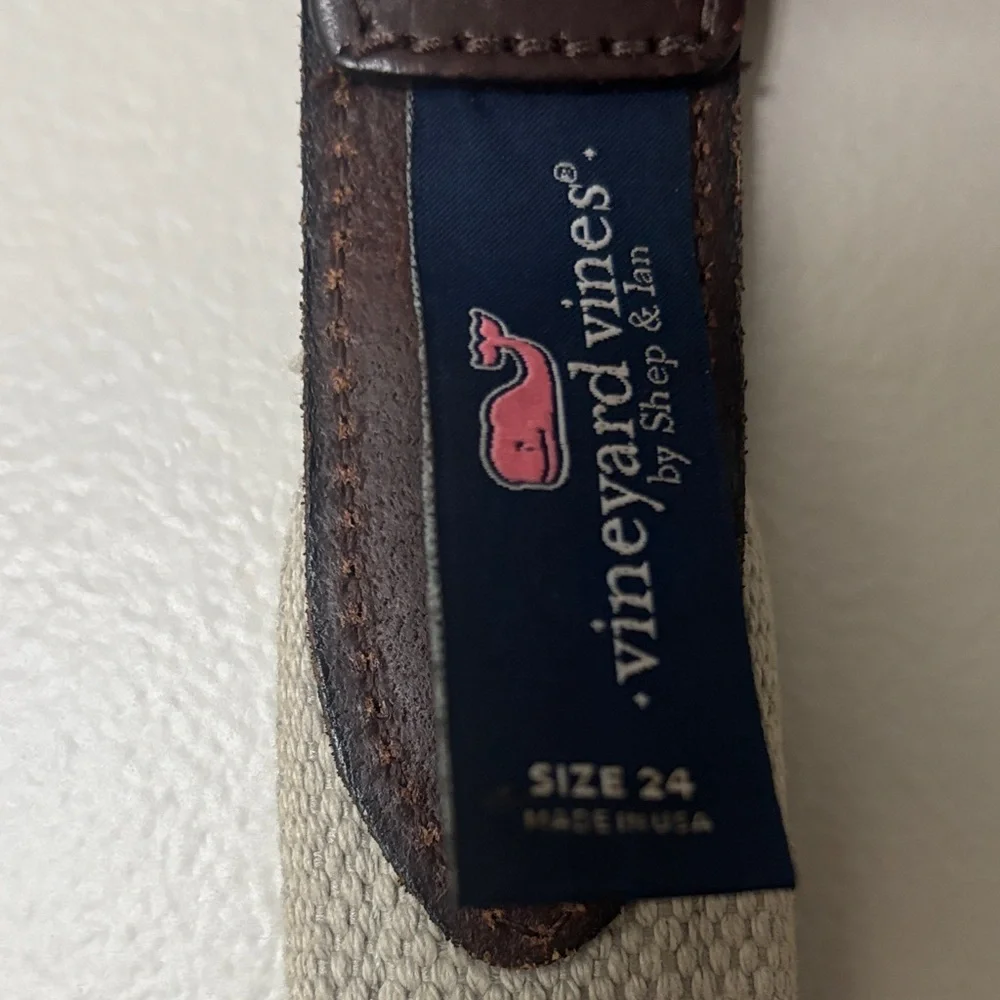 Vineyard Vines Kids Belt - Navy and Red